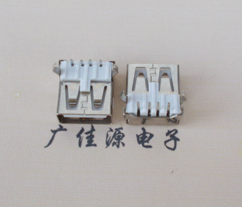 顺德USB AF母座 LCP 耐高温250度280度 环保白胶芯