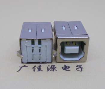顺德USB BF180度母座 打印机接口 立式直插带赛