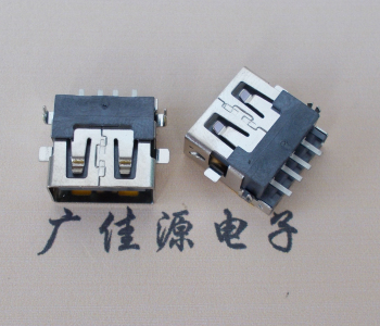 顺德 USB母座 贴片沉板3.5/4.9 直口/卷口铜壳/铁壳