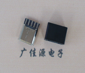 顺德麦克-迈克 接口USB5p焊线母座 带胶外套 连接器