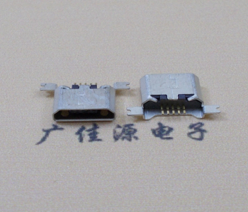 顺德MK USB B Type 沉板0.9母座后两脚SMT口不卷边