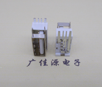 顺德USB侧立式短体10.0尺寸 侧插加宽脚5A大电流插座