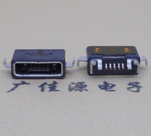 顺德MICRO USB防水AB型口母头3D图纸封装