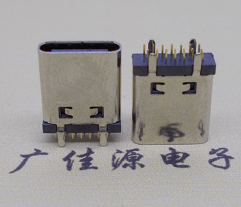 顺德立式直插usb type-c14p母座长L=10.0mm