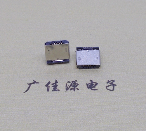 顺德micro usb 5p公头 短体插板H=5.9立插