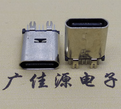 顺德直立式type-c14p母座接口 usb type-c连接器