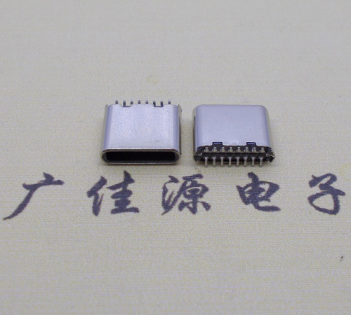 顺德侧边铆合立贴直边type-c16p公头长7.2mm