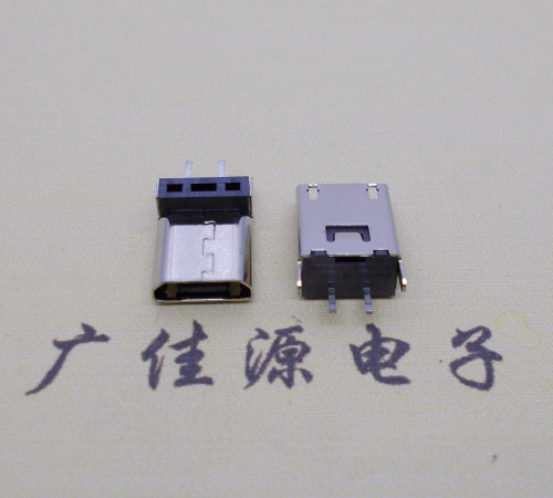 顺德micro 2p直插母座无卷边180度铆合式H=9.3、10.0、10.5、11.5mm