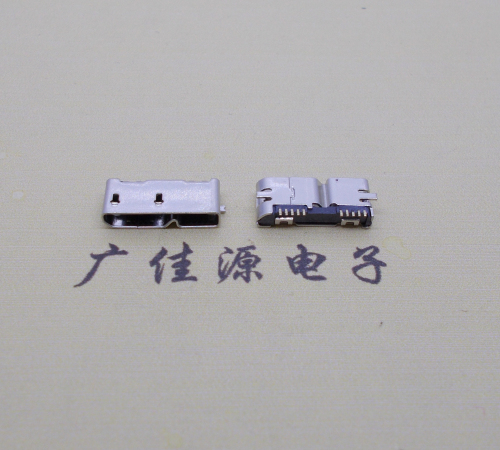 顺德无卷边micro usb3.0母座10pin全脚贴