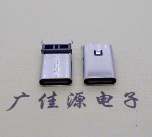 顺德 立插type c2p母座铆合式180度两脚直插H=13.1、13.7、14.2、15.1mm