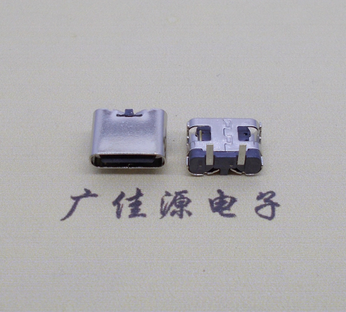 顺德 卧式type c2p母座无弹两脚插板