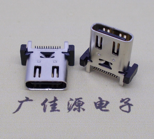 顺德立式贴片带弹type c24p母座连接器