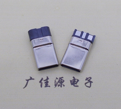 顺德焊线式 type c11p拉伸公头连接器总体长15.9mm