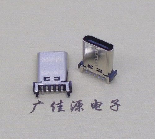 顺德type c10p母座直立式贴板H=13.10、13.70、15.0mm支持快充、数据传输