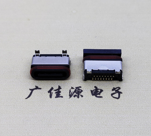 顺德TYPE-C16P立贴防水母座接口.6.5/6.8设计尺寸规范