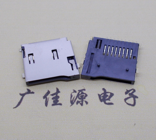 顺德TF PUSH 外焊(全金)8pin带弹卡座
